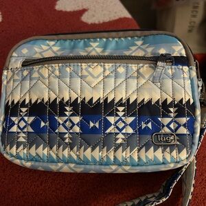 Lug x Mary DeAngelis Convertible Pouch - Super Coupe 2 in Southwest Blue